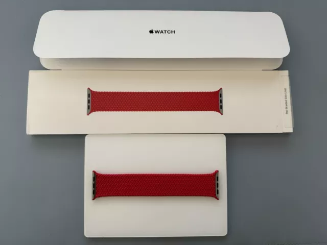 Apple Watch Intrecciato Solo Anello – 42/44/45/49 (Prodotto) Rosso/Rosso – Gen. 2 - taglia/taglia 5