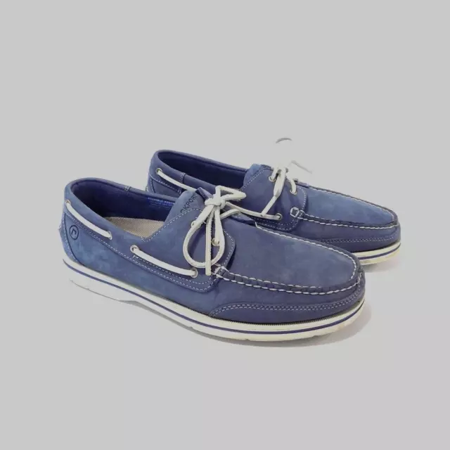 ROCKPORT MENS SHOES Boat Deck Wide Fit Size 10.5 US 11 W Blue Leather Washable 44.95 PicClick UK