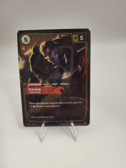 RIFTBOUND - LEAGUE of Legends Origins - Foil - Darius Trifarian - 027/ ...