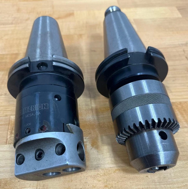 (2) COLLIS & CRITERION CAT50 Jacobs & Boring Head Tool Holders, 67874, 50CV, #4