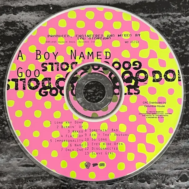Goo Goo Dolls - A Boy Named Goo [CD 1995 Warner Bros] Canada Vintage Disc Only
