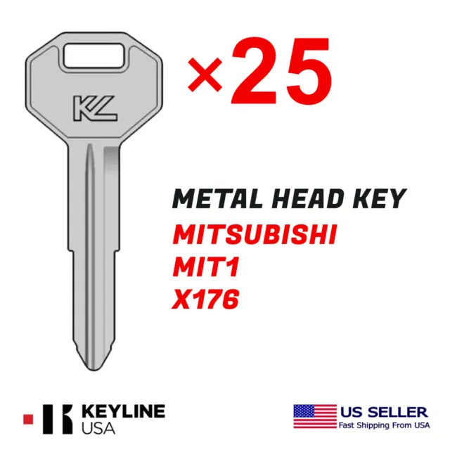 25X Mechanical Double-Sided Metal Head Key For Mitsubishi MIT1 X176