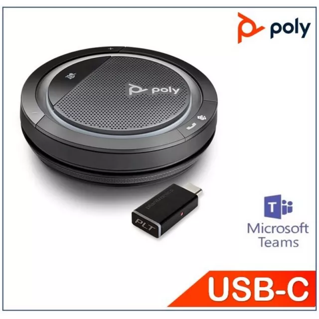 Plantronics/Poly Calisto 5300-M with USB-C BT600 dongle, Bluetooth