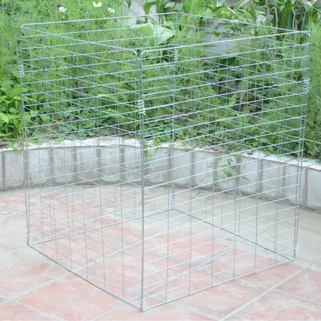 Metal Wire Mesh Compost Bin Garden Composter Converter Eco Recycling Storage Bin