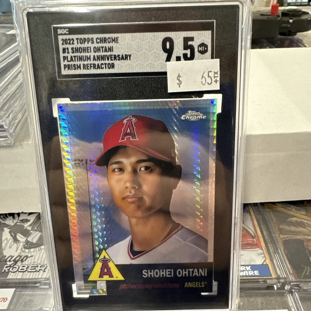 2022 TOPPS CHROME Shohei Ohtani Platinum Anniversary Prizm Refractor
