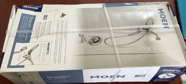 NEW Moen Graeden 82137SRN Spot Resist Brushed Nickel Posi-Temp Tub/Shower B171