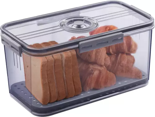 Gifhomfix Bread Bin Airtight Bins for Kitchen Counter, Time Recording...