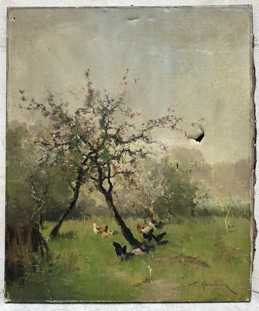 IMPRESSIONNISTE - PAYSAGE Tableau Ancien Aquarelle HARRY Walter 176553565628