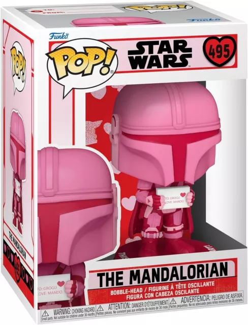 Funko POP! Star Wars: Valentines - Mandalorian - 495 - Collectable NEW