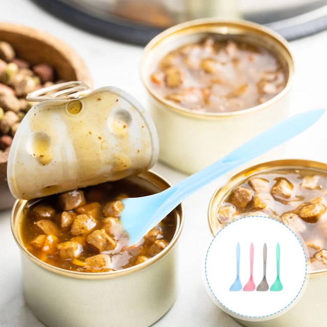 DOG AND CAT Canned Food Scoop - 4 Pcs Plastic Pet Can Spoon £7.45 ...