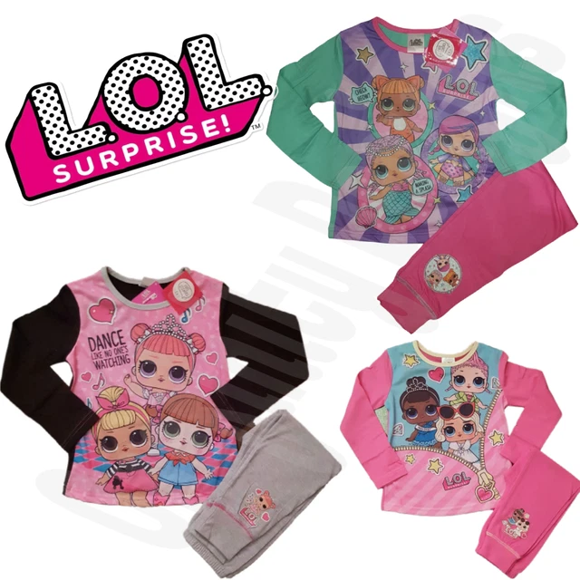 Girls LOL Surprise Dolls Pyjamas Nightdress Nightie Set Age 4 to 10 Years