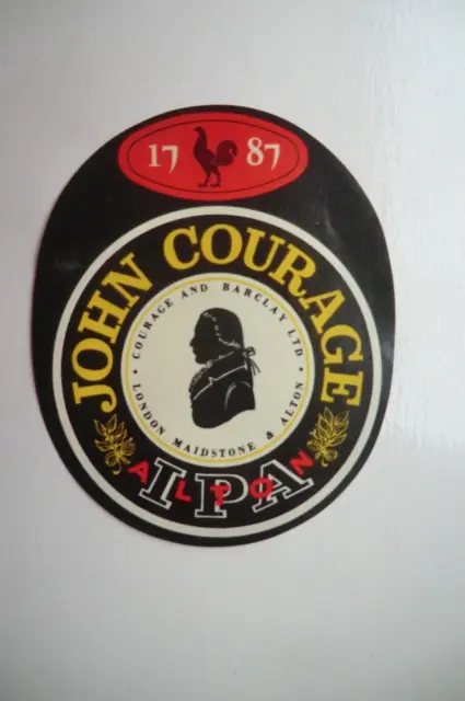 Larger Mint Courage London Maidstone Alton Ipa Alton Brewery Beer Bottle Label
