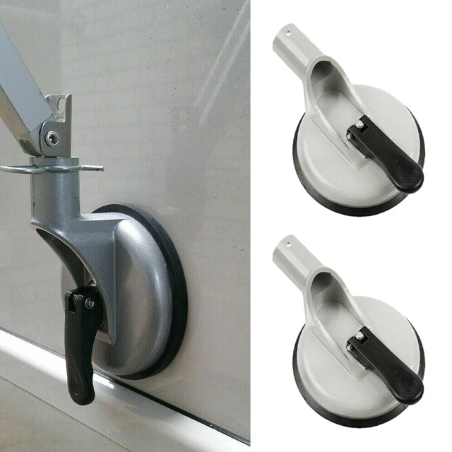 2x Flag Pole Awning Suction Cup Holder Mount Bracket with Suction Cup