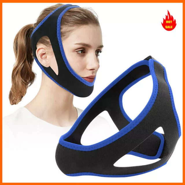 Anti Snore Chin Strap Soft Sleep Apnea Stop Snoring Strap Belt Jaw Solution HOT