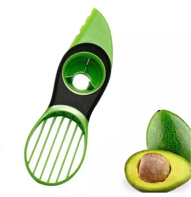 3 in 1 Avocado Cutter Fruit Slicer Peeler Easy Scoop Tool Kitchen Cook Food Art