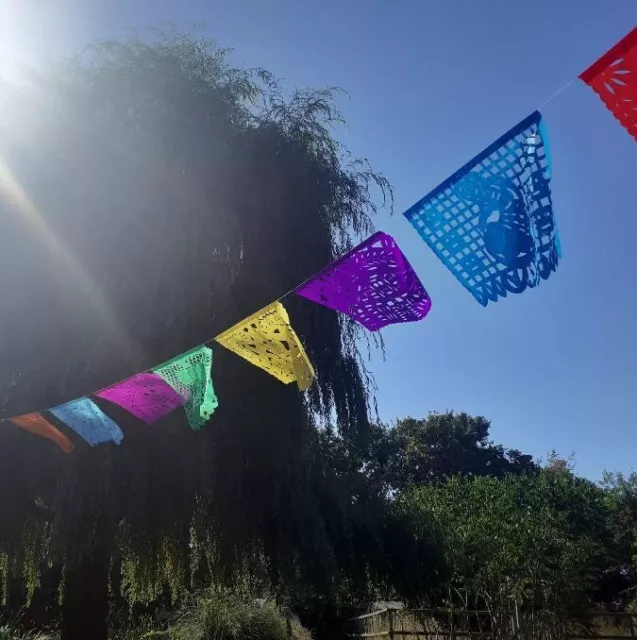 mexican bunting Papel Picado Dia De Muertos Bunting