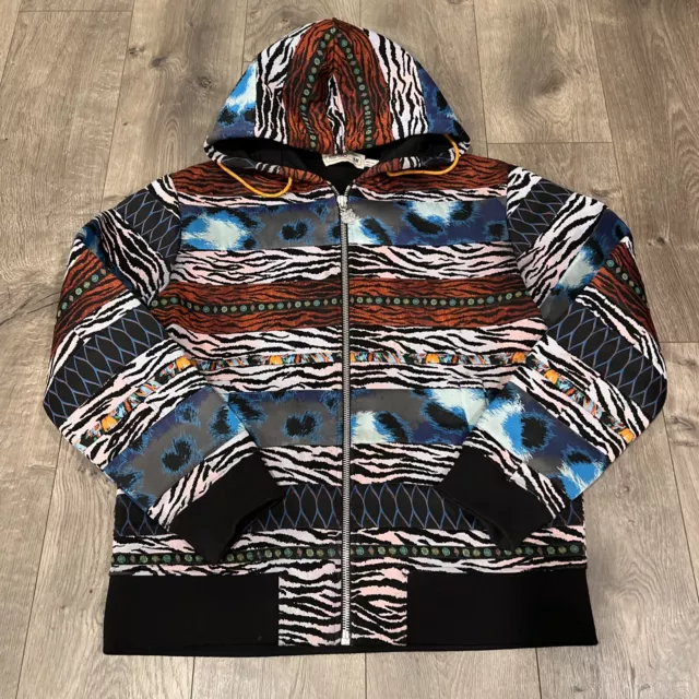 Kenzo X H&M HM Hoodie Men’s Mixed print Zebra Tiger print Large