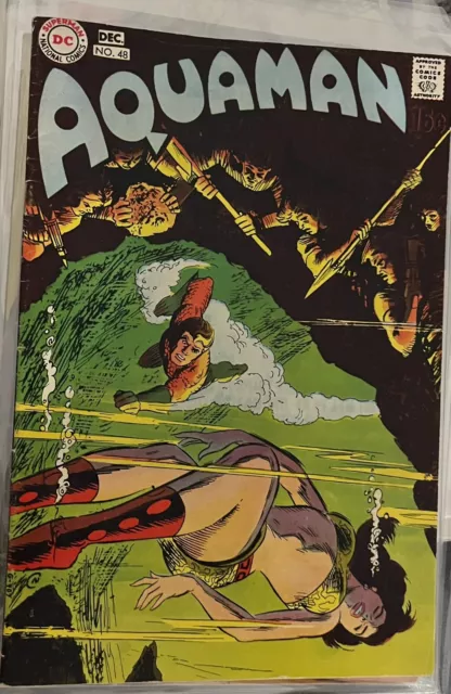 Aquaman #48 1969- Last Silver Age Book, Origin Retold  , High Grade -