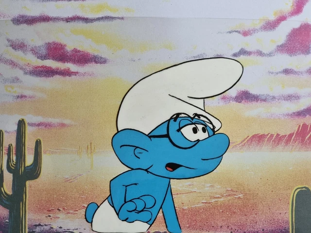 HANNA BARBERA ORIGINAL 1980s Vintage TV SMURFS Animation Art Production ...