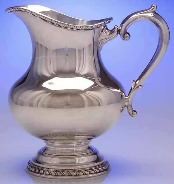 Dated 1953 REED & BARTON WATER PITCHER 8 H.P. Silverplate 7025 Old London 3 lbs