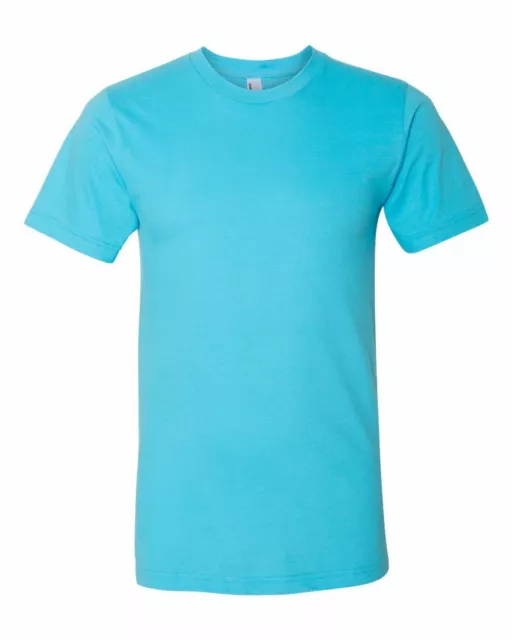 American Apparel Unisex Size XS-L XL XXL Crew Neck 100% Fine Cotton T-Shirt Tee 2