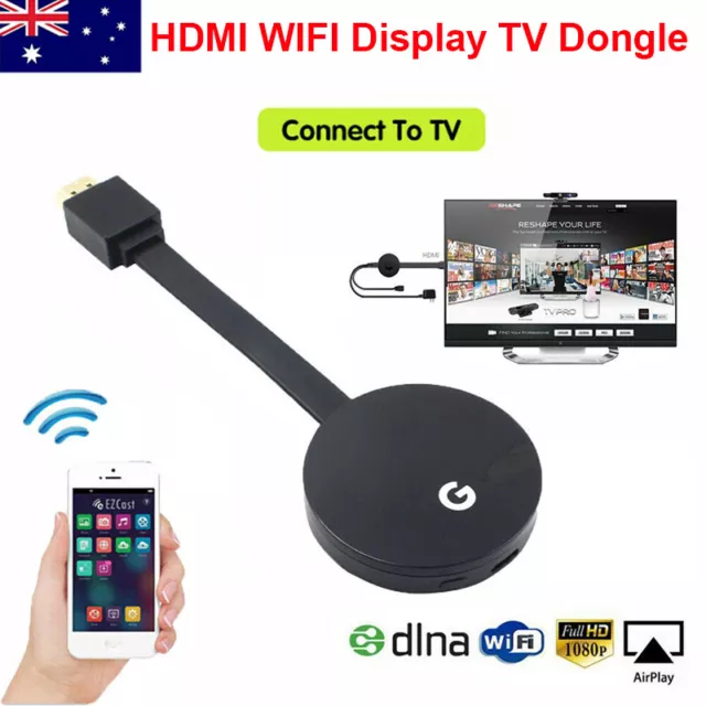 Wifi Display Adapter HDMI 1080P TV Miracast Dongle Wireless Receiver AirPlay  AU