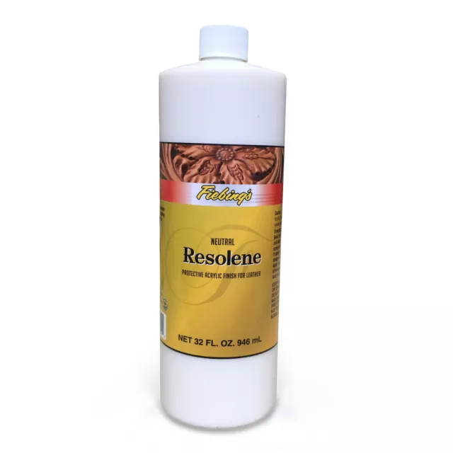 Fiebing's Acrylic Resolene Neutral Bottle Leather Top Coat Sealer Finish