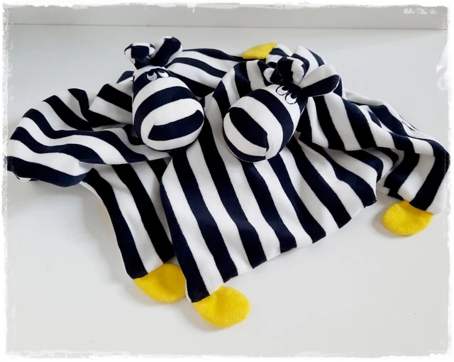 IKEA - 2 x Schmusetuch Zebra Klappa - schwarz/weiß - 29 x 28 cm - TOP ...