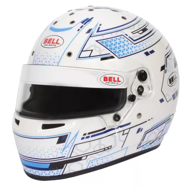 Go Kart Bell Helmet RS7-K Stamina K 2020 White/Blue or Yellow Racing Karting
