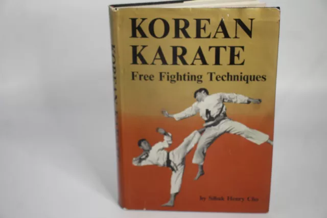 Korean Karate Free Fighting Techniques Sihak H Cho Slipcase 1968 HC Book Martial