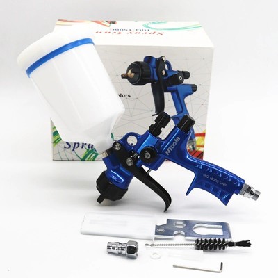 Professional Spray Gun 1.3mm Nozzle BLUE 600cc Auto High Quality FREE SHIPPING