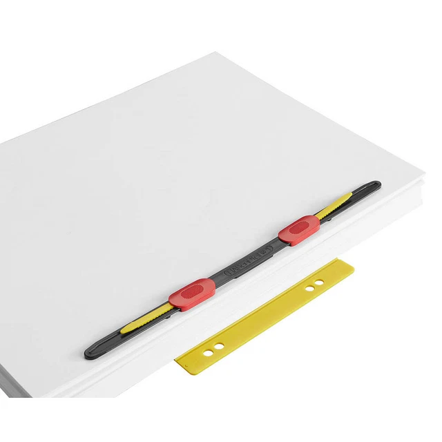 20 HASenPfeil ® 1 Heftstreifen für 500 Blatt gelb Kunststoff