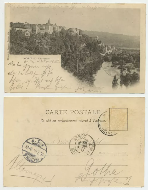 50112 - Liverdun - Les Vannes - cartolina, corsa 1901 a Gotha