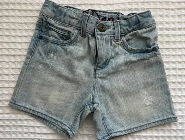 Baby Gap Girls Distressed Denim Shorts 2years/light Wash