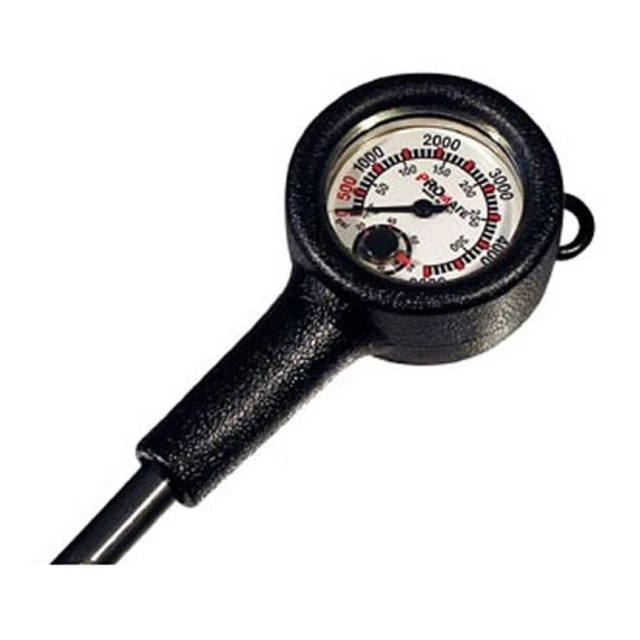 SCUBA DIVE GAUGE Console BRASS SPG Tank Pressure w/ Thermometer PSI