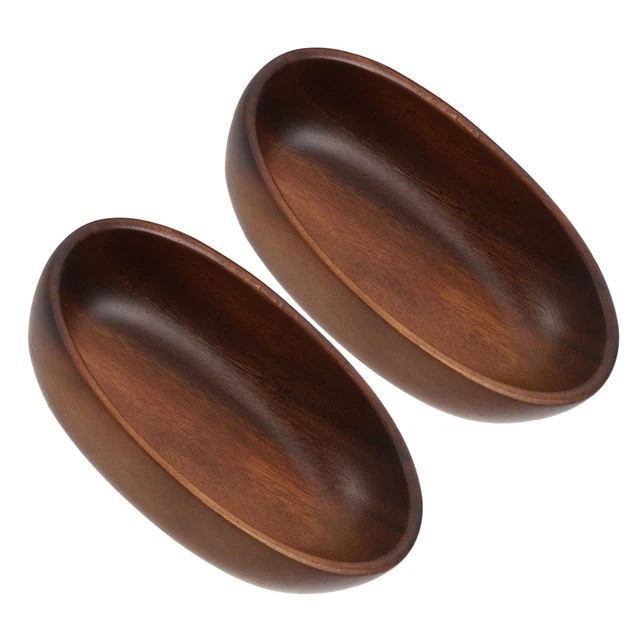 Saladier rustique forme ronde en bois d'olivier 28 cm
