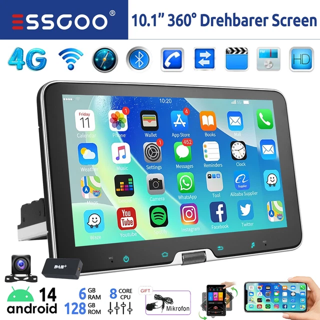 BXLIYER Android 12 IPS Autoradio Per Skoda Octavia (2006-2014) - 4G+64G - Integrato DSP/Carplay/Android Auto - LED Camera + MIC - DAB Volante 360- Camera Fast-Boot WIFI - 10.1 Pollici 2 Din
