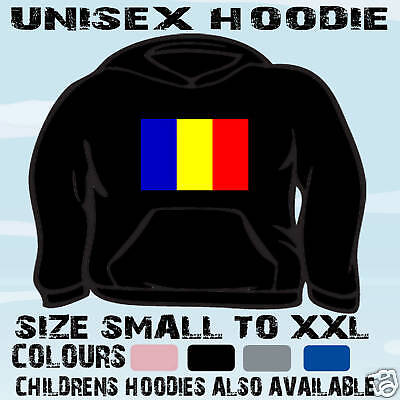 Romania Romanian Flag Emblem Unisex Hoodie Hooded Top