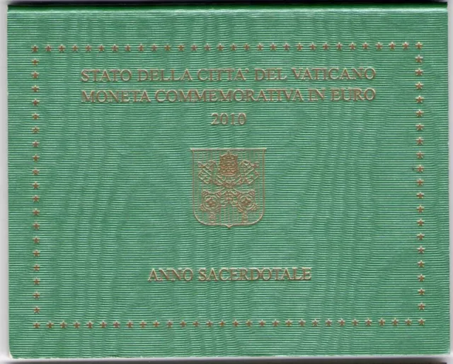 2010 Città del Vaticano - Anno Sacerdotale, 2 euro in folder - FDC