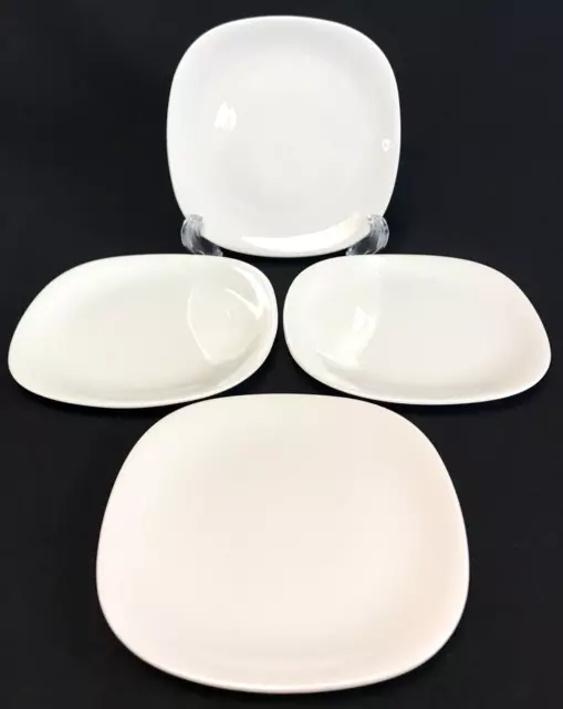 Suisse Langenthal (Block) Transition White Square Bread Dessert Plates Set of 4