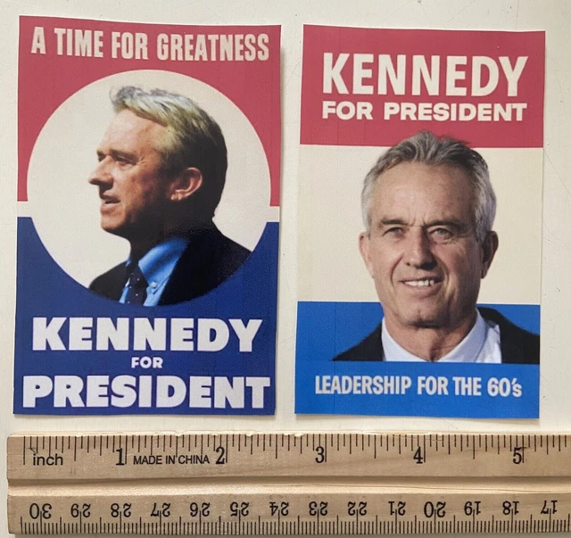 ROBERT F. KENNEDY Jr. President 2025 STICKERS Glossy Waterproof Retro