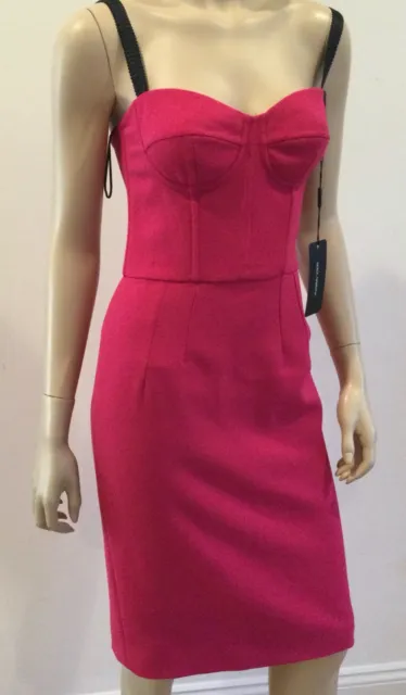 Nwt Dolce&Gabbana Bustier Pink Sheath Dress It40 Us4