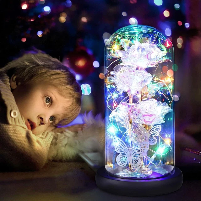 Rosa Eterna In Vetro - Regalo Perfetto Per Mamme E Donne Speciali - Foto 2