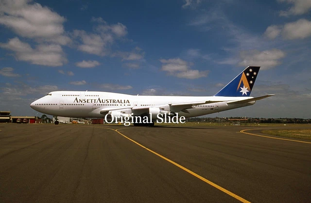 Ansett 747 AIRCRAFT SLIDE - Ansett Australia B.747-300 VH-INH (A140) £1.99 ...