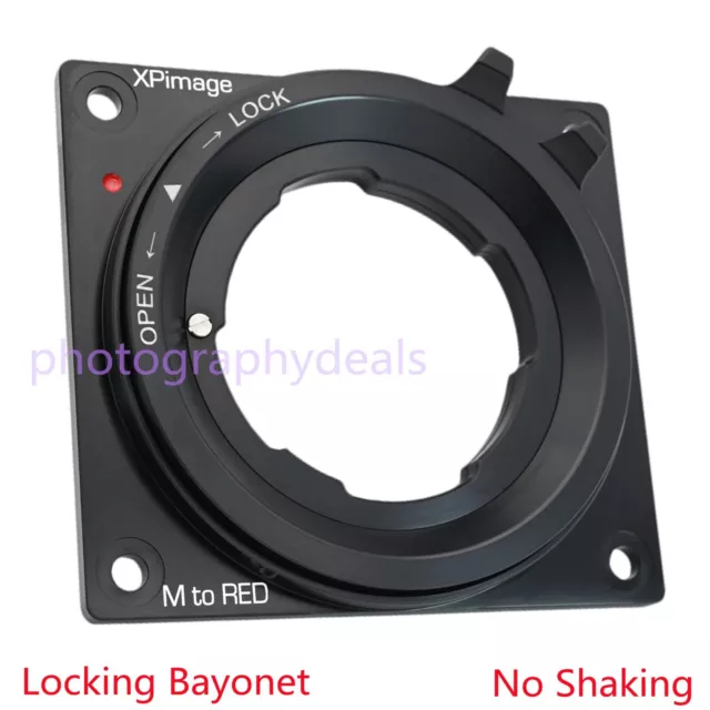 XPimage Camera Lens Locking Adapter for Leica M LM Lens to for Red Camera