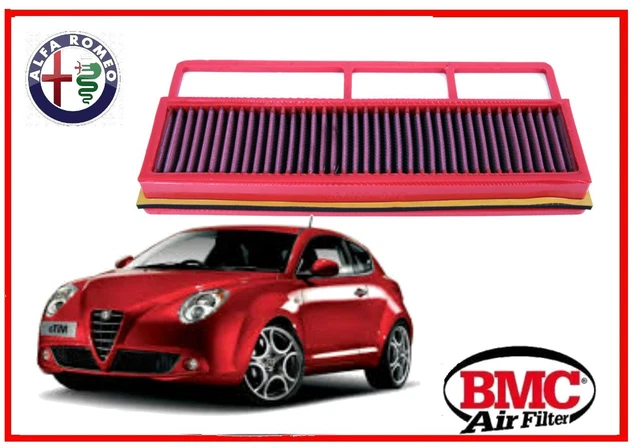 Filtro De Aire Deportivo BMC Específico Para Alfa Romeo Mito 1.6 JTDM 120 CV | Panel Lavable De Algodón | FB555/01-13