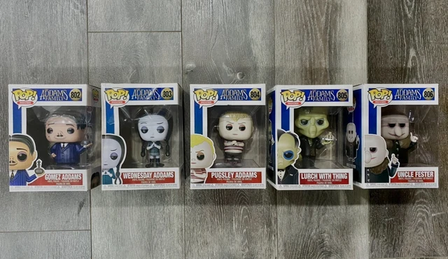 FUNKO POP New in Box The Addams Family LOTof 5:.  #802, #803, #804, #805, &#806