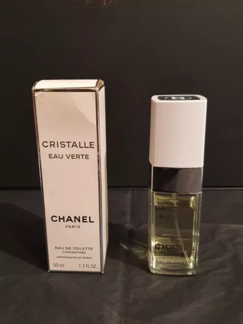 EMPTY PERFUME BOTTLE Chanel Cristalle Eau Verte EDT 3.4oz - 100ml