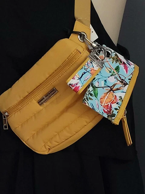 Samantha Brown To-Go Quilted Hip Bag with Pouch Yellow