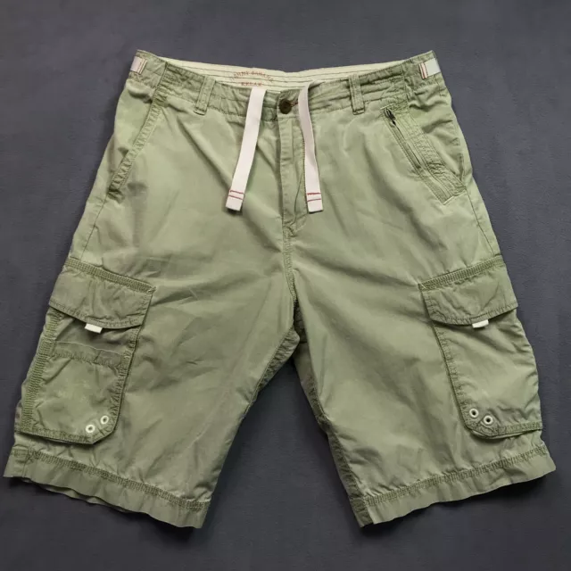VTG TOMMY BAHAMA Cargo Shorts Mens 36 x 12 Heavy Cotton Tropical Green ...